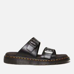 Dr. Marten Josef Analine Leather Buckle Slide Sandals
